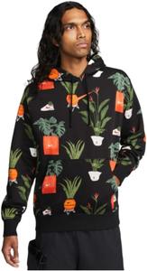 Мужская спортивная толстовка с капюшоном Nike Club Pullover Basketball Hoodie, черная, Black