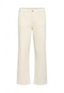 Джинсы-Клеш crnatalia 7/8 из прямой саржи coco-fi Cream, Natural Sand