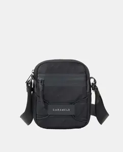Мужская маленькая сумка через плечо Caramelo, чёрный