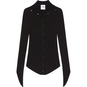 Ребристый кардиган Courrèges COURREGES, черный
