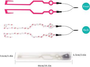 Комплект фонарей для мотоциклетного шлема VideoPUP, розовый