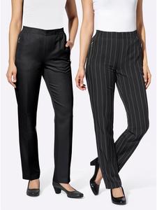 Брюки в черно-белую полоску WITT WEIDEN
