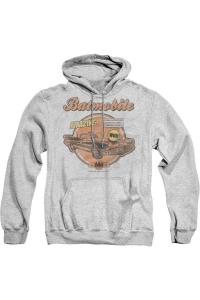 Толстовка с капюшоном Batman Amazing Batmobile для взрослых Gildan, цвет athletic heather