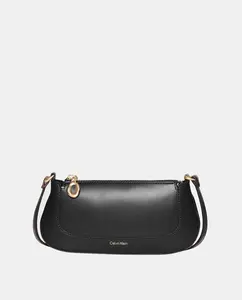 Маленькая сумка через плечо с украшением Calvin Klein, черный