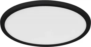 Светодиодный потолочный светильник Nordlux "OJA", класс защиты IP54, 3-ступенчатый диммер, габарит. ок. 29 см Ø 29 см, черный
