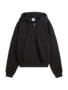 Толстовка с капюшоном на молнии Bershka, черный