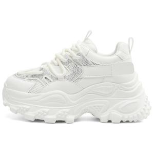 Дышащие легкие утолщенные кроссовки на платформе для увеличения роста женские BOERDIQI, Ecru