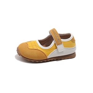 Нескользящие низкие детские кроссовки для повседневной носки. Для детей от 3 до 7 лет. TONYBEAR, желтый