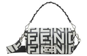 FENDI Сумка-сумка-багет из коровьей кожи на пояс или через плечо среднего размера для женщин