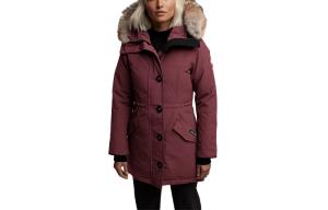 Пуховик зимний женский ягодно-красный Canada Goose