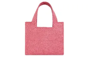 LOEWE Сумка Font Tote Raffia, шоппер, сумка через плечо, кроссбоди, мини-сумка женская розовая