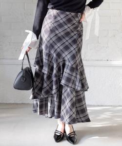 Асимметричная юбка-русалка