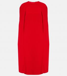 Платье миди с накидкой Stella McCartney, Lipstick Red