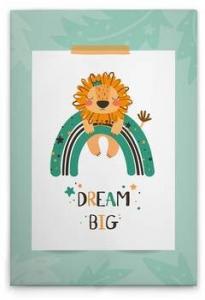 Картина на холсте A.S. Création Dream Big 2 цвет grünweissorangeschwarzbraun