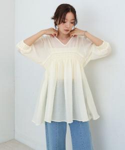 Мини-платье со сборками