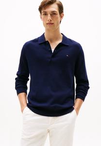Поло Tommy Hilfiger PIMA ORG CTN CASHMERE LS POLO, Desert Sky/Dark Blue