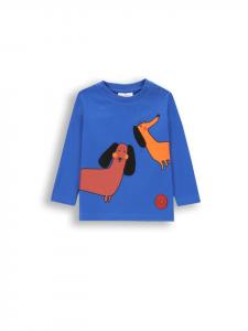 Футболка с длинными рукавами кобальтово-синего цвета Coccodrillo