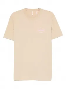 Хлопковая футболка с овальным логотипом Sunflower, нейтральный