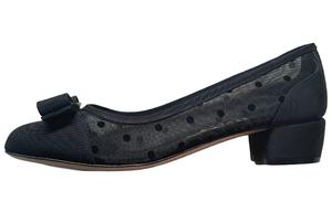 Туфли на высоком каблуке женские черные Ferragamo