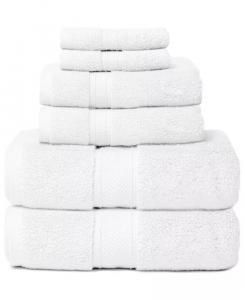 Набор банных полотенец Hotel Zero Twist из 6 предметов из 100% хлопка Cobra, белый