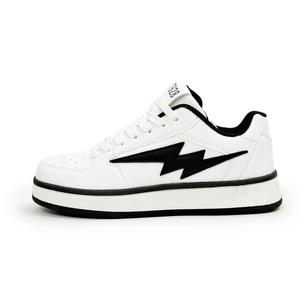 Puffy Shoes Slip Resistant Cushioning Abrasion Resistant Low top Skateboard Shoes Unisex BAOZAOGONGYANG, junp-2509 белый черный