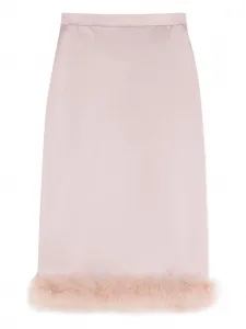 Юбка с контрастной отделкой Valentino Garavani, розовый