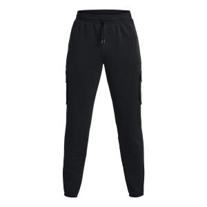 Брюки heavyweight terry jogger pants 'black' Under Armour, черный