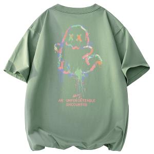 Футболка с рукавом дроп-шоулдер женская WARRIOR, pea зеленый (heavyweight and 100% cotton)