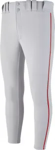 Мужские бейсбольные брюки зауженного кроя Mizuno Premier с окантовкой, серый/красный