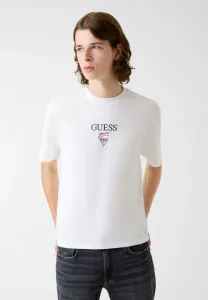 Футболка с логотипом mit aufgedrucktem Guess Jeans, Weiß