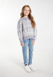 Джемпер myMo KIDS Jumper, Grau Weiss/Grey