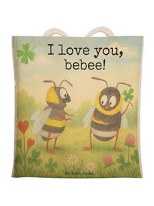 Mr. & Mrs. Panda Сумка-шоппер с изображением пары пчел и надписью белого цвета