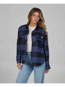 Salty Crew Фланелевая рубашка Fathom цвета индиго