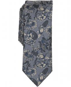 Мужской галстук Soho с цветочным принтом Bar III, Grey