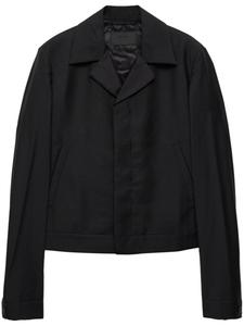 Шерстяной пиджак Prada, черный