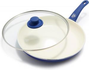 Сковорода GreenLife Soft Grip Healthy Ceramic с крышкой, 30 см, синий
