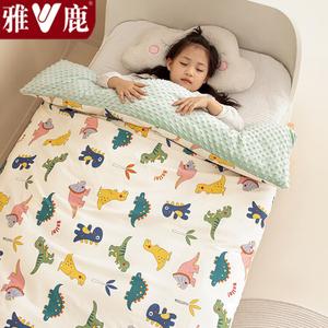 Yalu Детское одеяло 120х150 см, съемное, хлопок 100% + велюр, наполнитель 1 кг