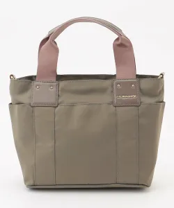 Нейлоновая мини-сумка-тоут, открывающаяся в двух направлениях La Bagagerie, цвет Gray