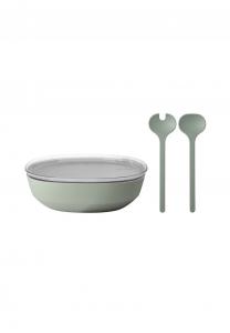 Салатница с крышкой и сервировочными ложками silueta 4000 мл Silueta Mepal, мятная