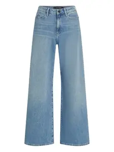 Джинсы с фирменной отделкой и заклепками Karl Lagerfeld, синий