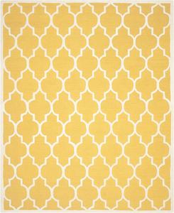 SAFAVIEH Cambridge Collection ковер 351 x 488 см большого размера, Gold & Ivory, ручной работы марокканский узор шерсть, идеально для помещений с высокой проходимостью в гостиной, спальне (CAM134Q)