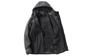 Куртка ветровка мужская Jack Wolfskin Altenberg водонепроницаемая и ветрозащитная для сохранения тепла Европейская версия, цвет черный серый/6001