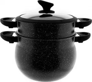 Кастрюля 3-в-1, пароварка с мраморным покрытием, кускус, 12 литров Sunay
