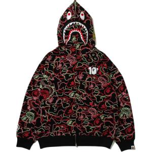 Худи 88RISING Collaboration мужская A BATHING APE, красный