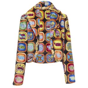 Куртка из искусственного меха Moschino Couture!, мультиколор