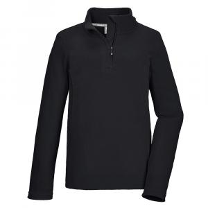 Флисовая куртка-полупильник Killtec с молнией на четверть длины (для мальчиков), Black