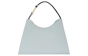 Furla Женская большая сумка через плечо из телячьей кожи светло-голубого цвета