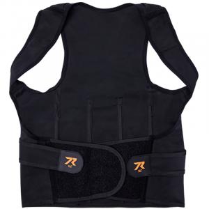 361° Корректор осанки с наплечниками компрессионный дышащий защитный Black Unisex