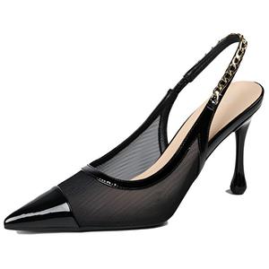 TATAYA Тонкие каблуки на шпильке для женщин черные, цвет Black