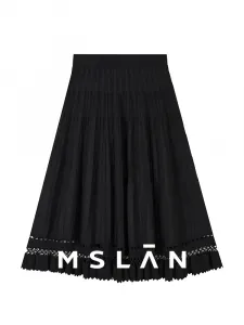 Юбка женская Mslan средней длины, черный